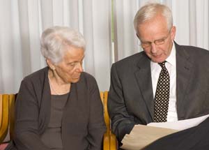 Mrs. Van Allen and President Fethke