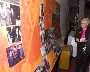 Van Allen lifetime achievement award board