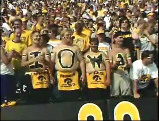 Iowa football game attendees
