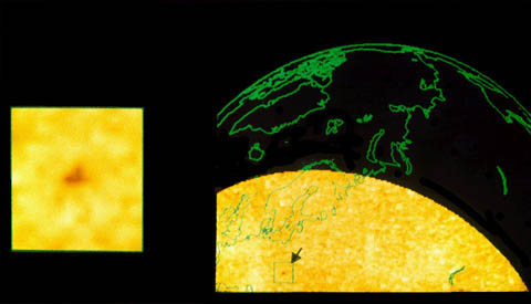 Fig 6.  Atmospheric hole over Poland